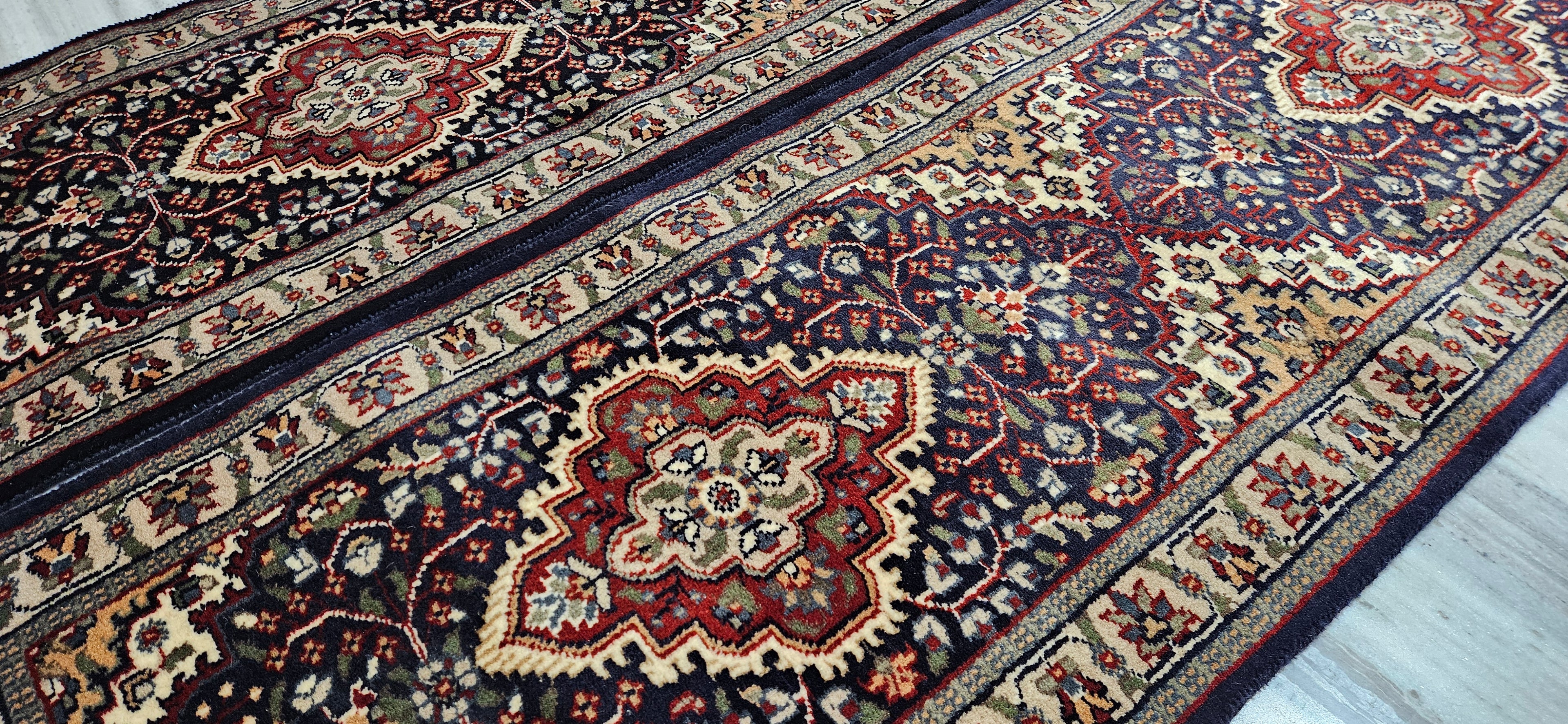 Pair of Two 2x6 ft. Hand-Knotted Persian Runner Rug – Handmade Wool Bedside Rug Pair | Traditional Floral Design | Luxury Bedroom & Hallway Carpet