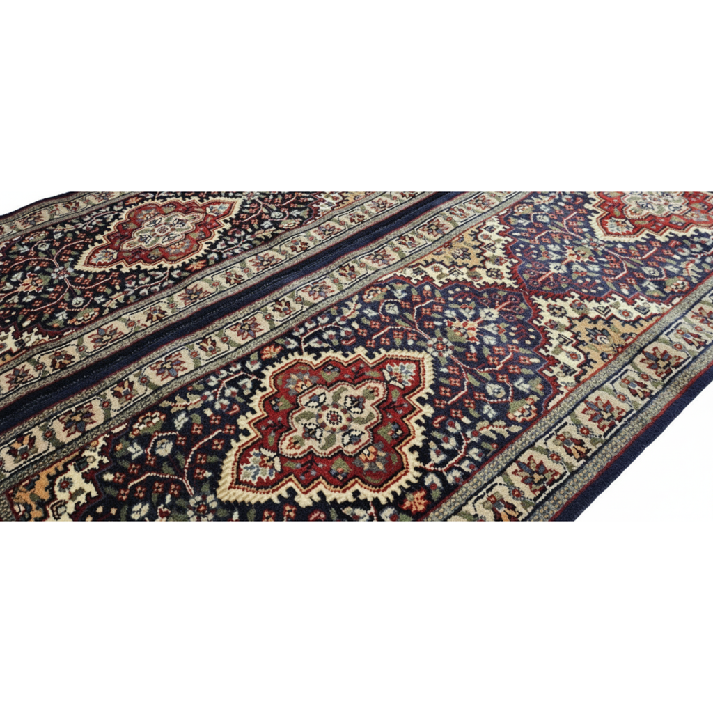 The Twin Medallion: Matched Pair of 2x6 ft. Hand-Knotted Persian Wool Runners