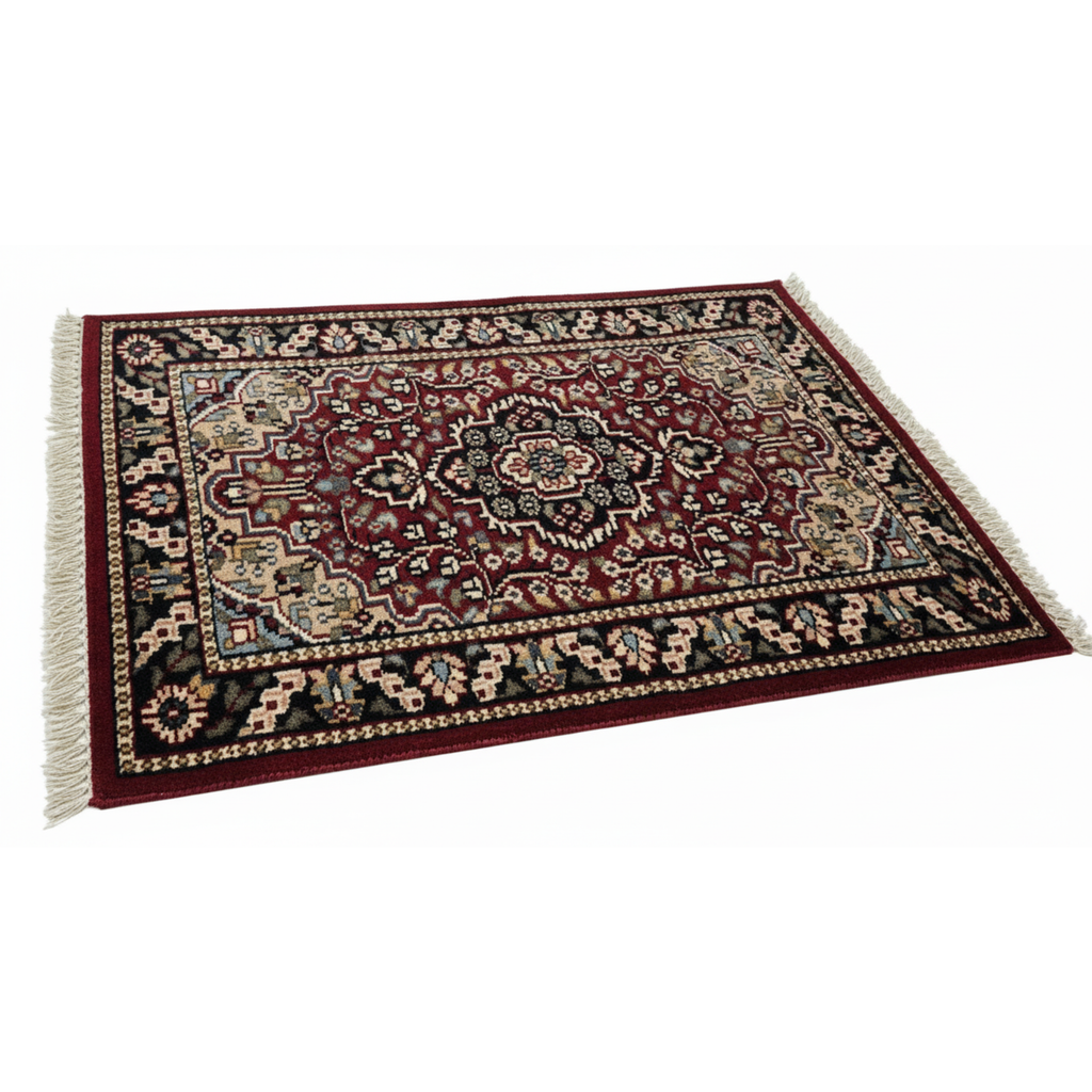 The Artisan Medallion: 2x3 ft. Hand-Knotted Traditional Persian Accent Rug