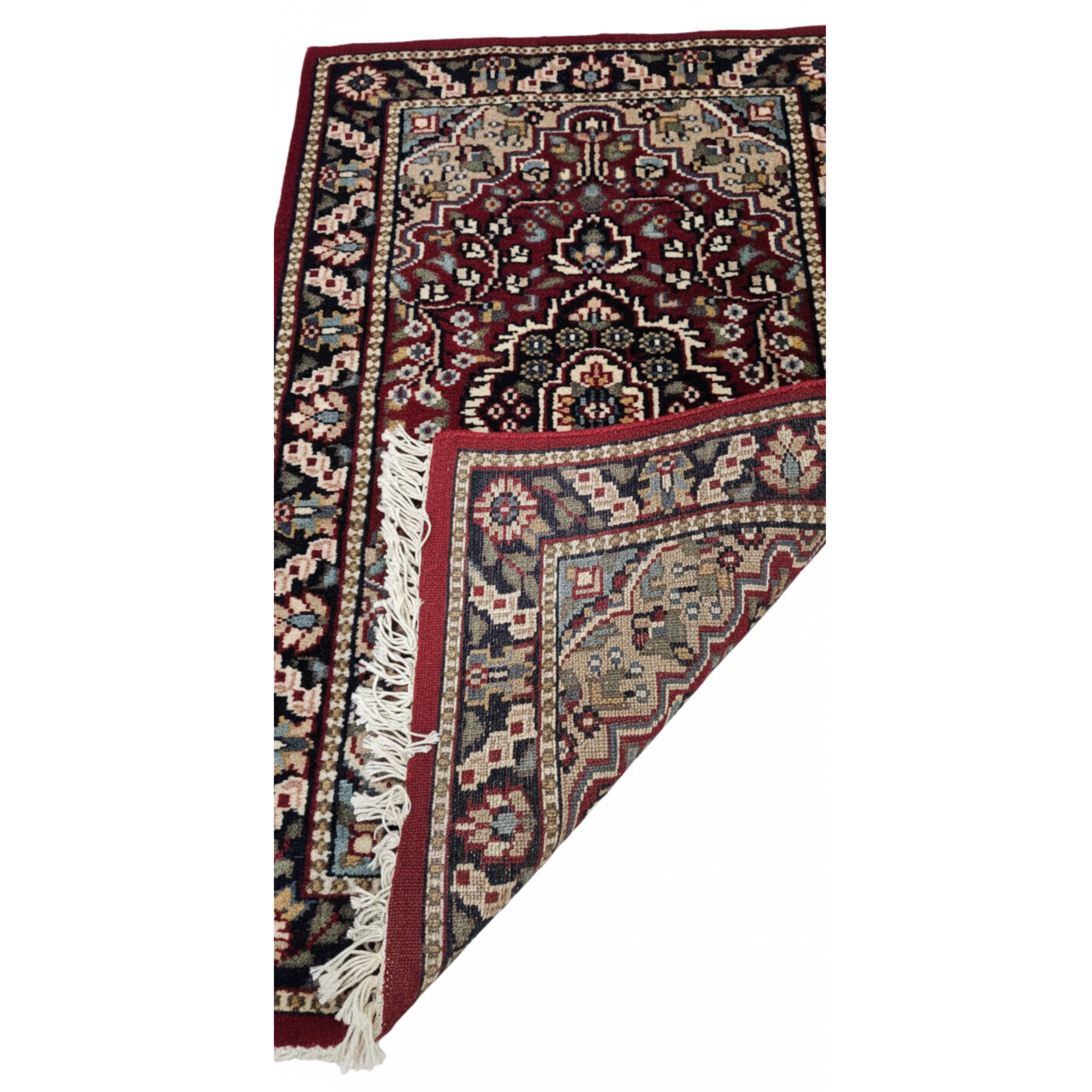 The Artisan Medallion: 2x3 ft. Hand-Knotted Traditional Persian Accent Rug