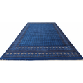 The Sapphire Sovereign: 9x12 ft. Hand-Knotted Indigo Blue Persian Area Rug