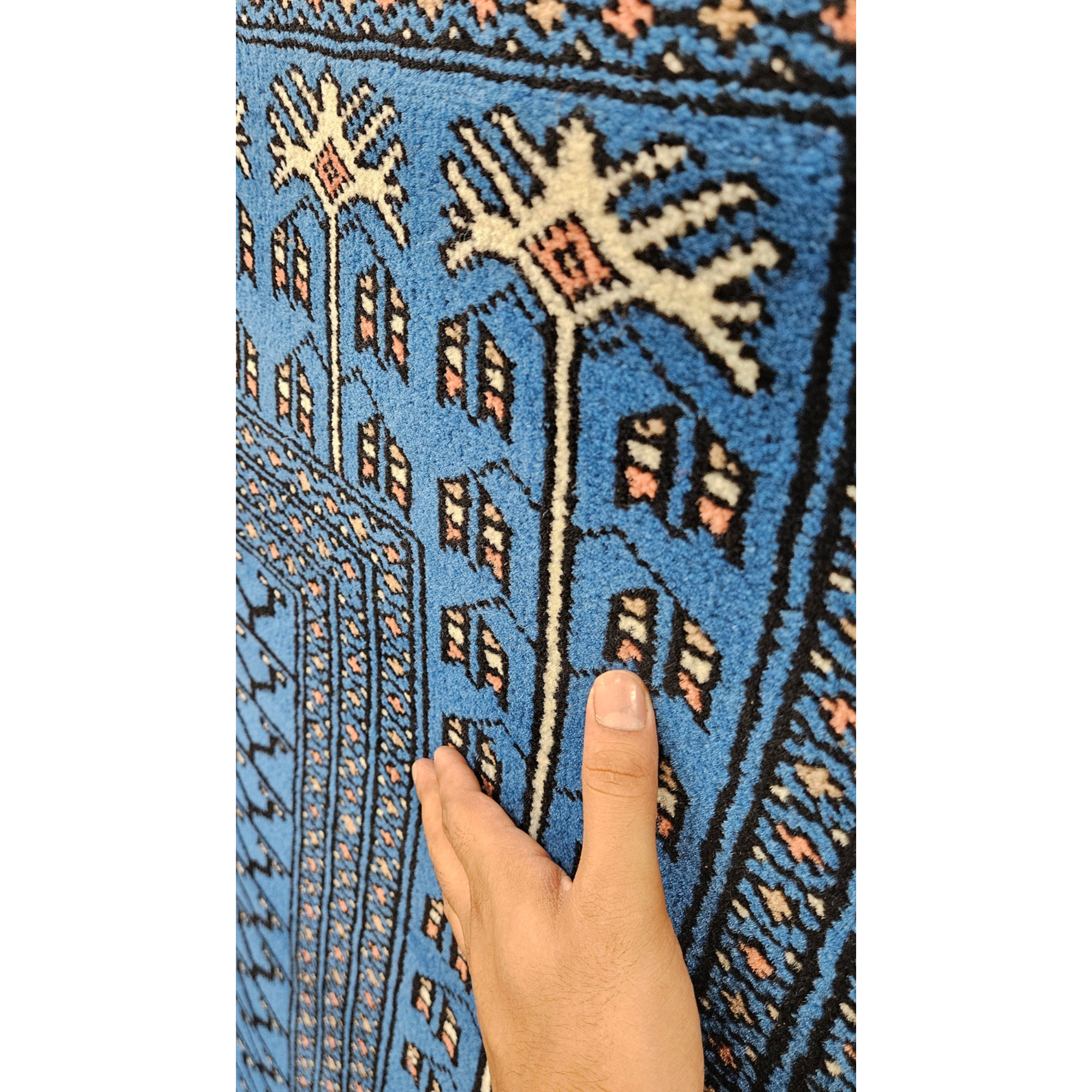 The Sapphire Sovereign: 9x12 ft. Hand-Knotted Indigo Blue Persian Area Rug
