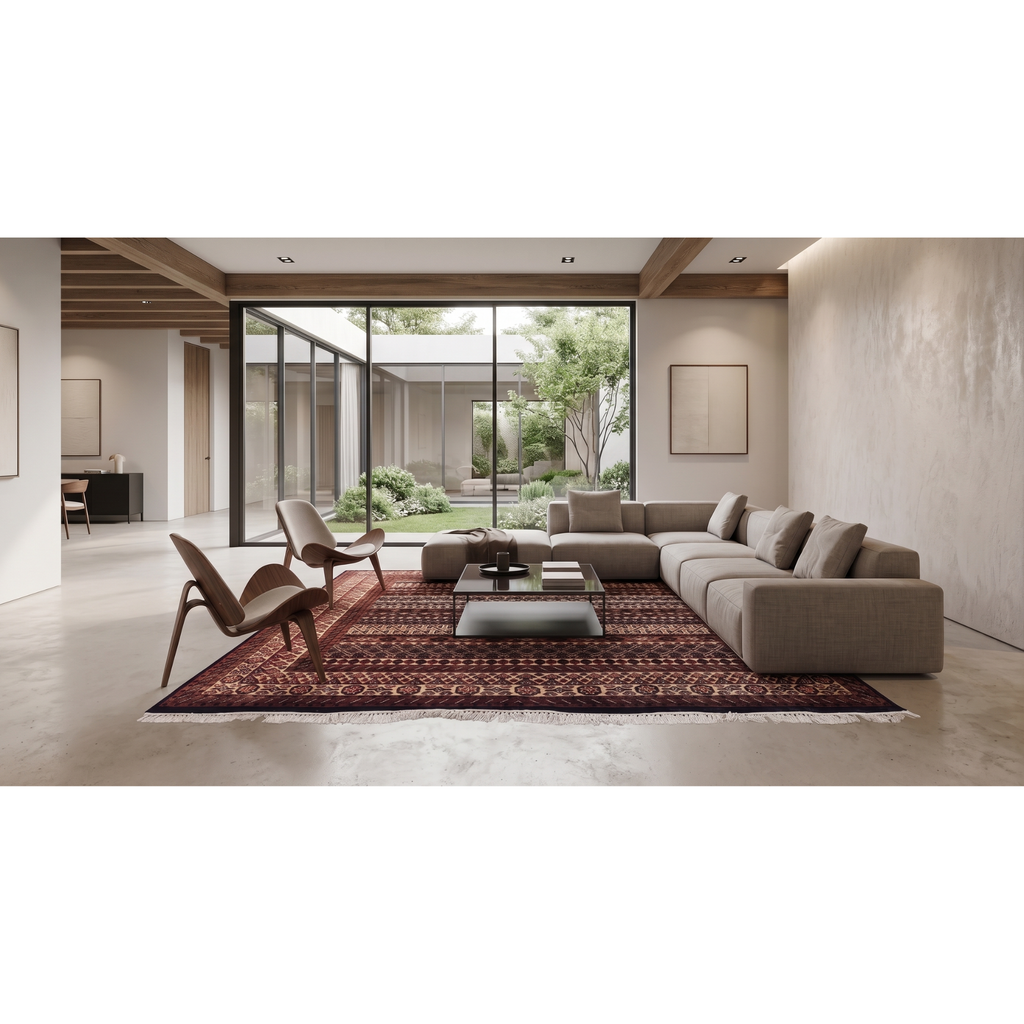 The Nomad’s Earth: 8x10 Hand-Knotted Heritage Wool Rug