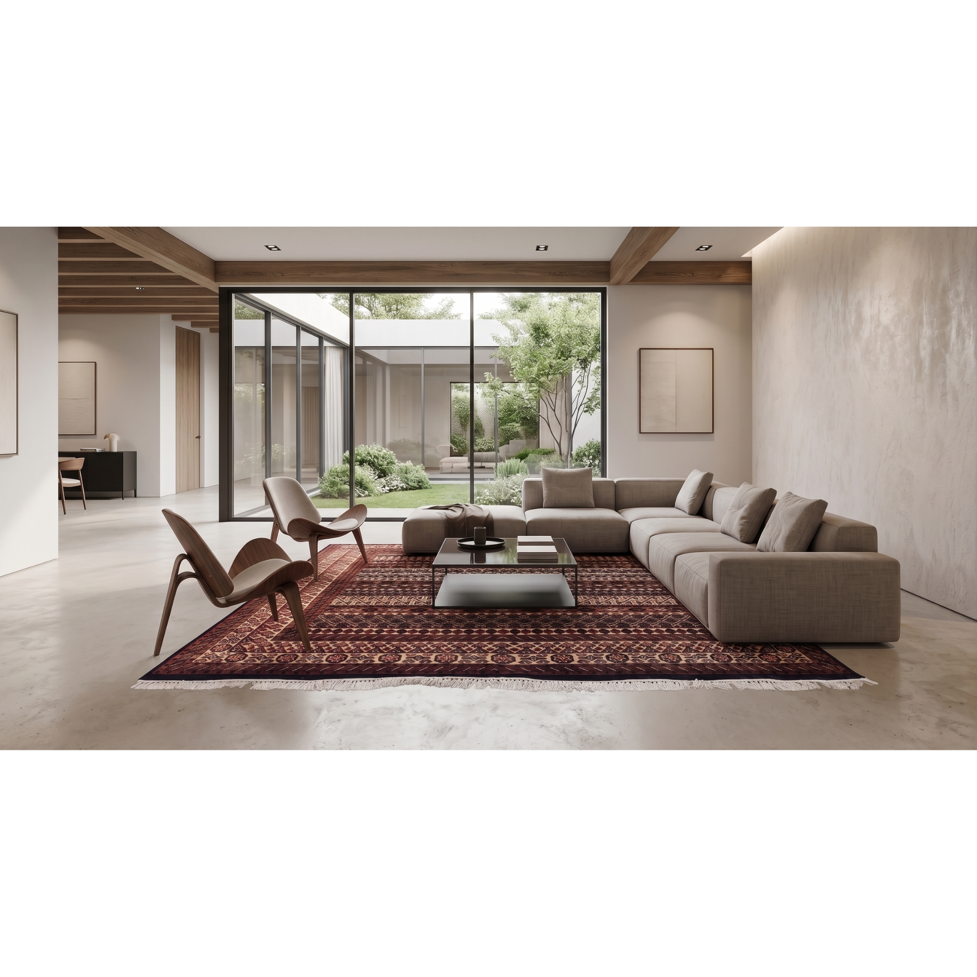 The Nomad’s Earth: 8x10 Hand-Knotted Heritage Wool Rug