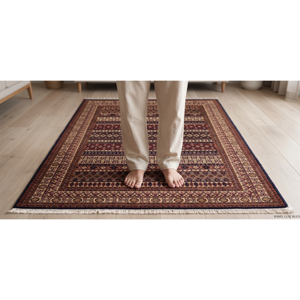 The Nomad’s Earth: 8x10 Hand-Knotted Heritage Wool Rug